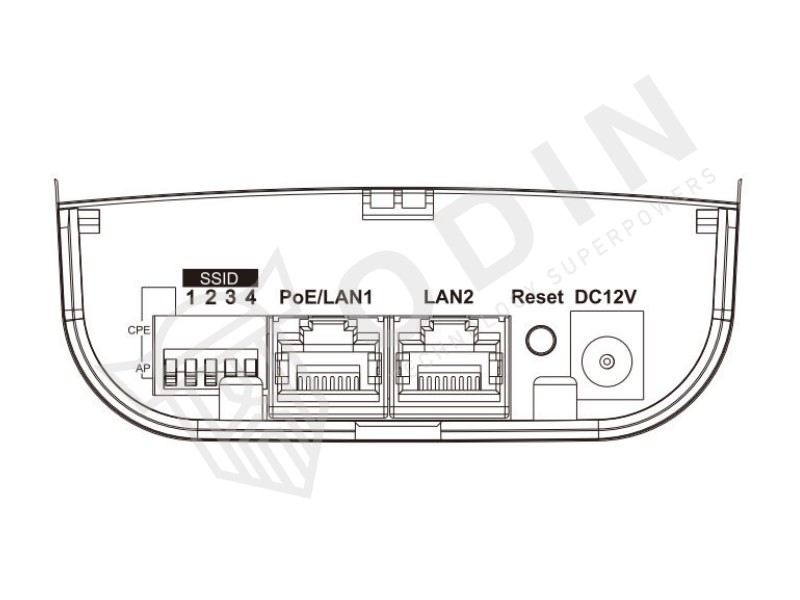 Hikvision DS-3WF02C-5AC/O Antenna wireless - Odin Store